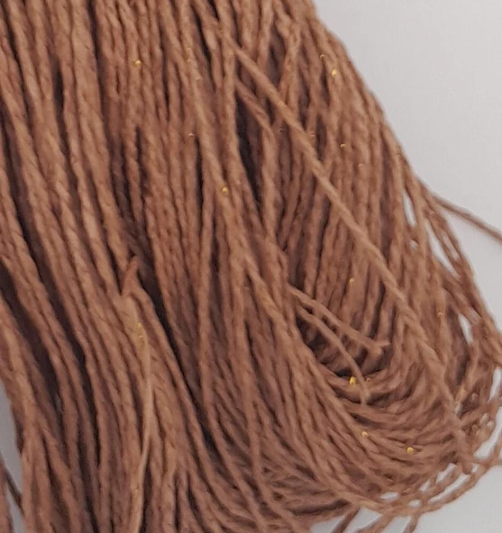 Çanta Aksesuar Simli Kağıt İp Karamel Renk 170 gr