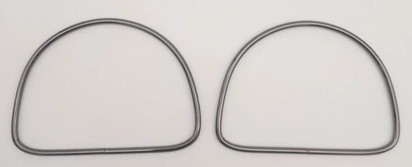 Çanta Aksesuar 12.5 cm D Model Füme Renk Metal Çanta Tutma Sapı - 3