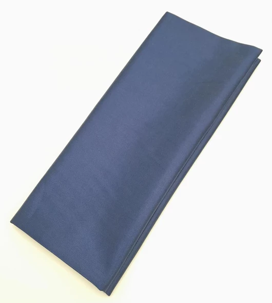 Çanta Aksesuar 120X50 cm Lacivert Renk Pamuklu Saten Astarlık Kumaş - 2