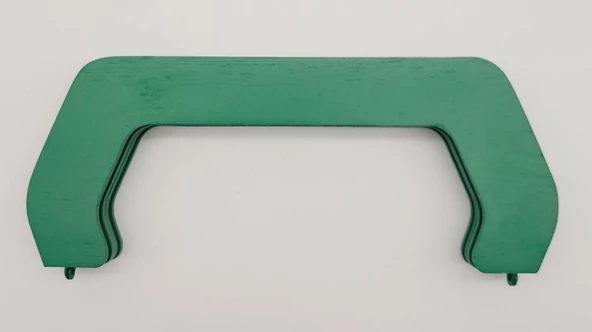 Çanta Aksesuar 22 cm Ahşap Çanta Bursu Yeşil Renk - 1