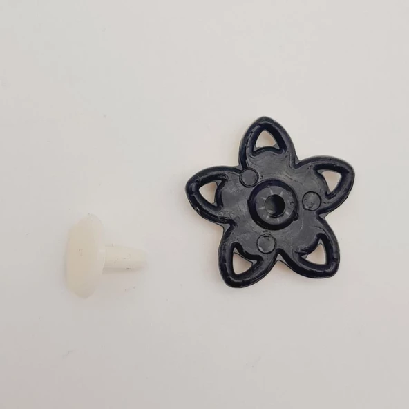 Çanta Aksesuar Plastik Çiçek Model Süs Light Gold Renk - 3