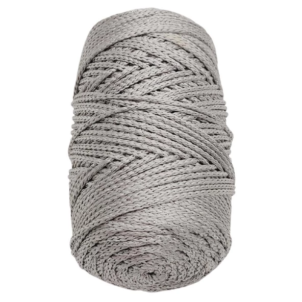 Çanta Aksesuar Simli Polyester Makrome Gri Renk 200 gr - 2