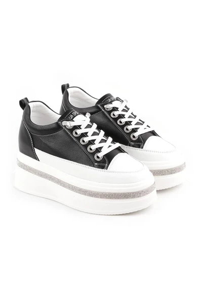 Guja 25Y423-2 Kadın Kalın Taban İçten Dolgulu Tabanı Taşlı Sneaker Ayakkabı - 5