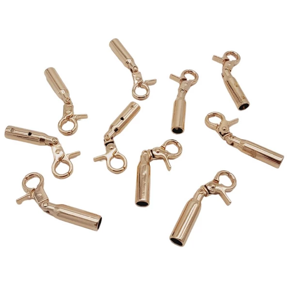 Çanta Aksesuar 7 mm Kancalı Kovan Light Gold Renk 10 Adet - 2