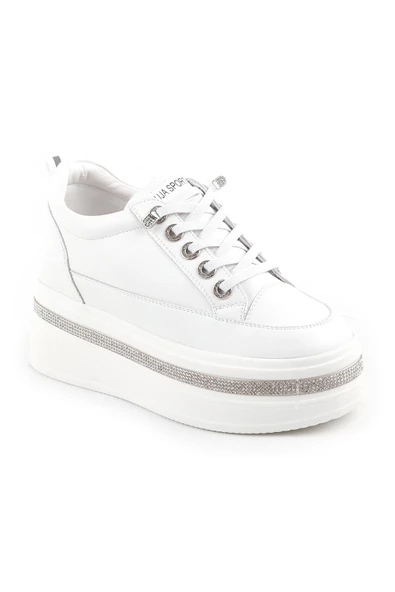 Guja 25Y423-2 Kadın Kalın Taban İçten Dolgulu Tabanı Taşlı Sneaker Ayakkabı - 3