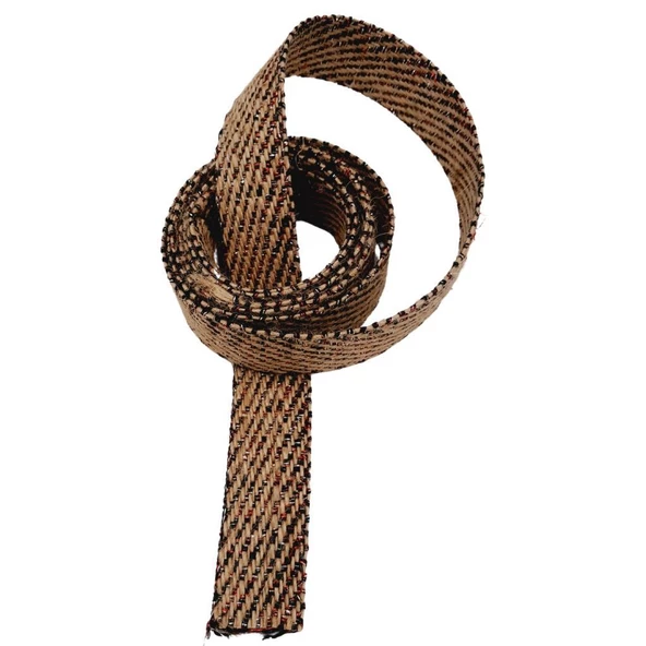 Çanta Aksesuar 3.5 cm Jüt Kolon Renkli Simli 1 metre - 2