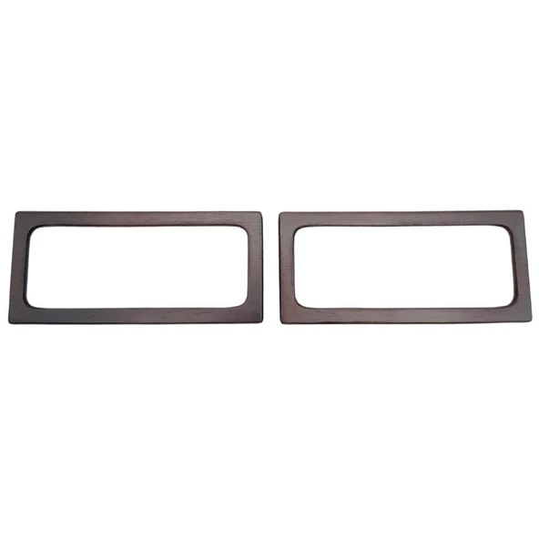 Çanta Aksesuar Dikdörtgen Model 9x20 cm Kahverengi Ahşap Çanta Sapı - 3