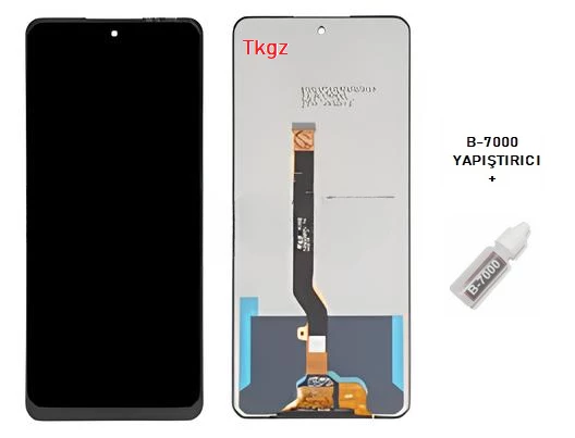 Tkgz - Tecno Pova 3 Lcd Ekran Dokunmatik -A- Kalite + B-7000 ürün görseli 1