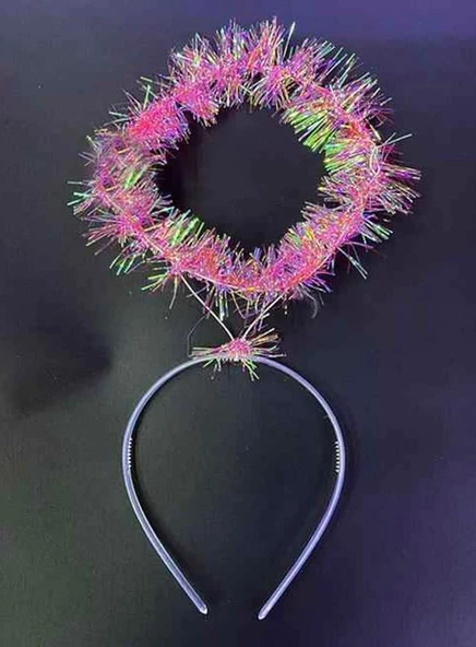 Nessiworld Pembe Metalize Melek Hare Taç Çocuk Yetişkin Uyumlu