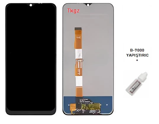 Tkgz - Vivo Y21S Lcd Ekran Dokunmatik -A- Kalite + B-7000