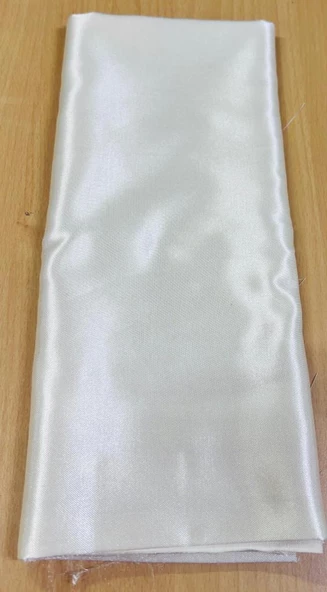 Çanta Aksesuar 120X50 cm Krem Renk Pamuklu Saten Astarlık Kumaş