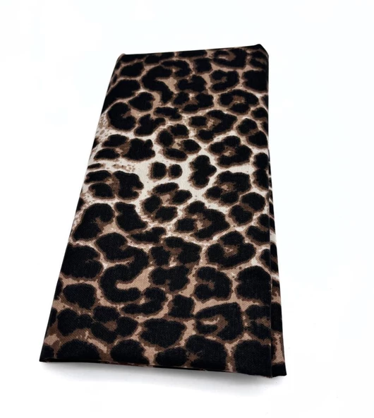 Çanta Aksesuar 90x50 cm Duck Astarlık Kumaş Leopar Desen