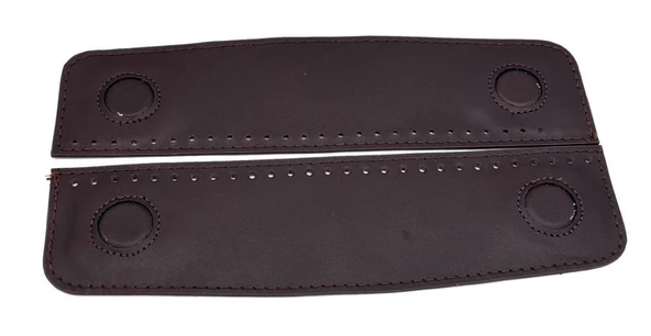 Çanta Aksesuar Gerçek Derili  Gizli Mıknatıslı Çıtçıt Koyu Kahve - 2
