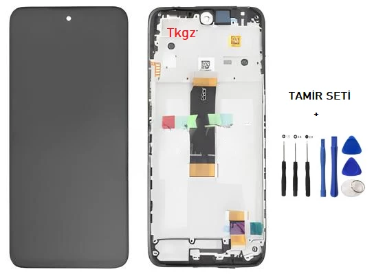 Tkgz - Xiaomi Redmi 12  Lcd Ekran Dokunmatik -A- Kalite ÇITALI + TAMİR SETİ
