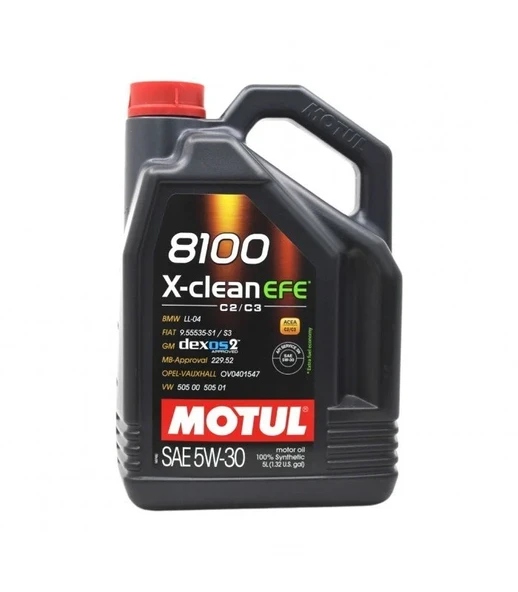 Motul 8100 X-Clean Efe 5W-30 5 Lt Motor Yağı - 2023