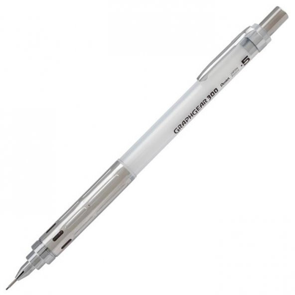 Pentel Teknik Çizim Ve Yazı Versatili 0.5 MM Beyaz GraphGear 300