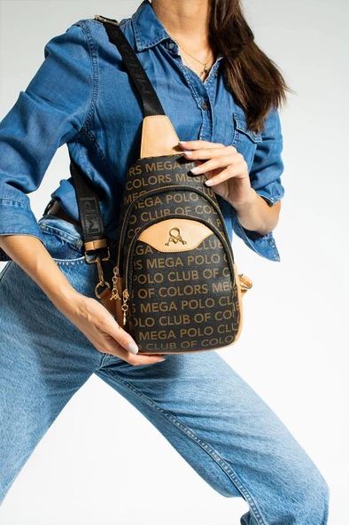 Kadın Body Bag Göğüs Çantası Vegan Deri 27*17 Cm Günlük Kullanıma Uygun Suni Deri BadyBag - 5