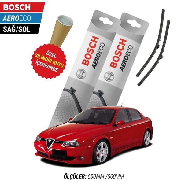 Alfa Romeo 156 2003  Silecek Takımı Bosch Aeroeco