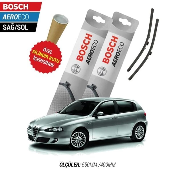 Alfa Romeo 147 2005  Silecek Takımı Bosch Aeroeco