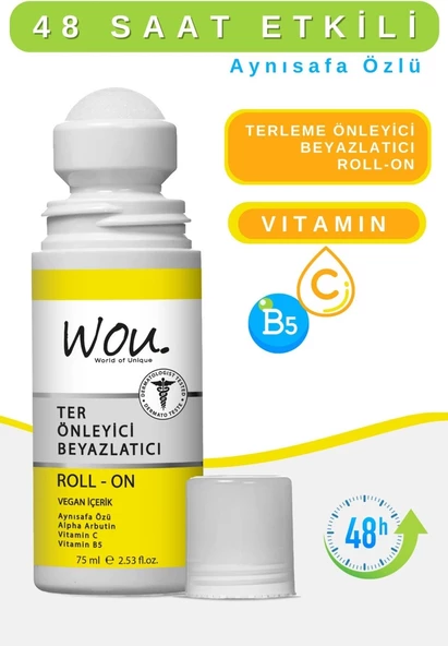 Wou Ter Önleyici Beyazlatıcı Roll - On 75 ml - 2