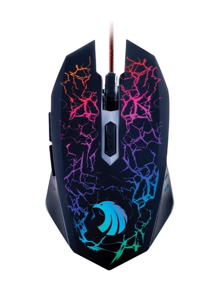 Polosmart PGM25 Kablolu Gaming Mouse & Mouse Pad Kırmızı