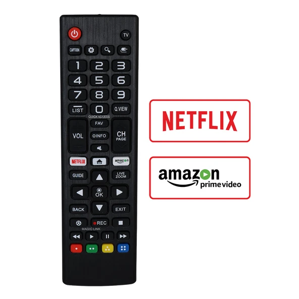 HEY KL LG AMAZON+NETFLIX TUŞLU MAGIC LINK LCD LED TV KUMANDA AKB75095315 (40029=18241)