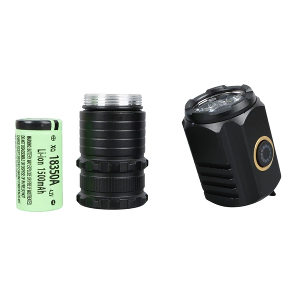 POWERMASTER PM-25118 ŞAPKA EL FENERİ 3 COB LEDLİ 3 MODLU ŞARJLI TYPE-C MIKNATISLI 30X30X80MM - 3