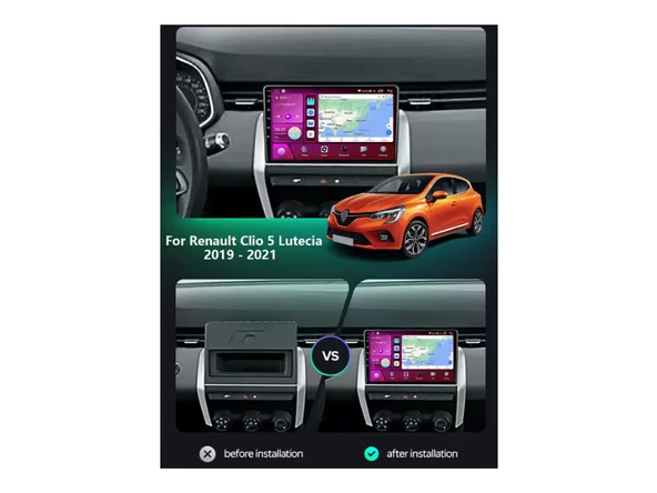 Renault Clio 5 Multimedya (2020-2025) 4 GB RAM 32 GB Hafıza 4 Çekirdek Navigold - 11