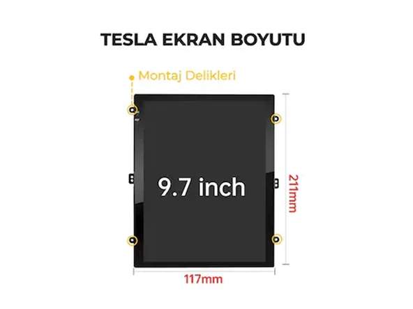 Renault Megane 4 Düz Tesla Multimedya (2012-2018) 2 GB RAM 32 GB Hafıza 8 Çekirdek Navigatör - 10