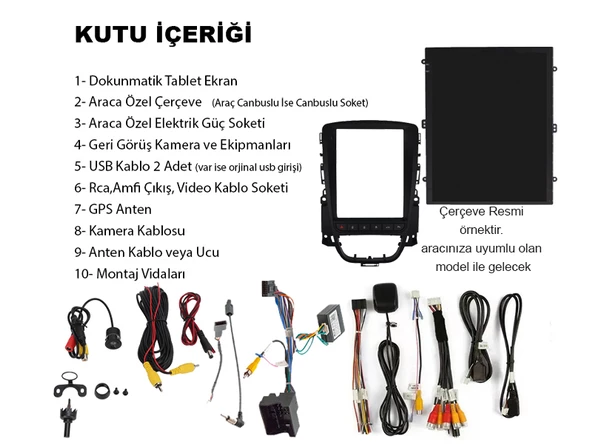 Renault Megane 4 Düz Tesla Multimedya (2012-2018) 2 GB RAM 32 GB Hafıza 8 Çekirdek Navigatör - 3