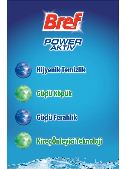 Bref Wc Power Aktiv Duopack Tuvalet Bloğu Limon ( 5 Adet ) - 2