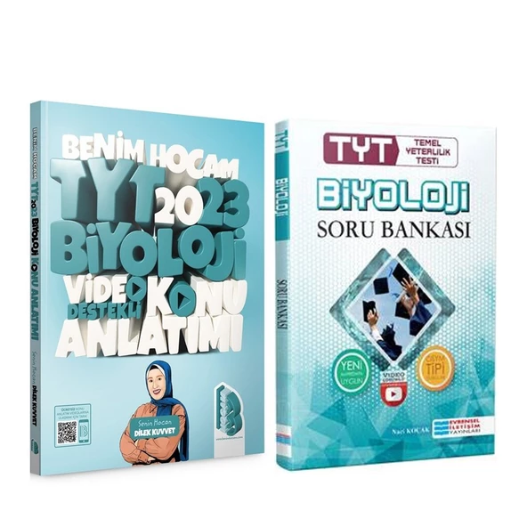 Benim Hocam 2023 TYT Biyoloji Konu ve Evrensel Soru Bankası Seti 2 Kitap