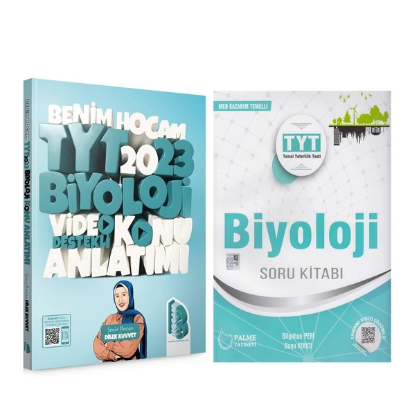 Benim Hocam 2023 TYT Biyoloji Konu ve Palme Soru Bankası Seti 2 Kitap