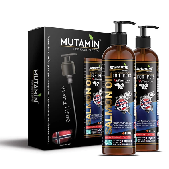 Mutamin Kedi Köpek için Norveç Somon Yağı 1 Litre 02/2026