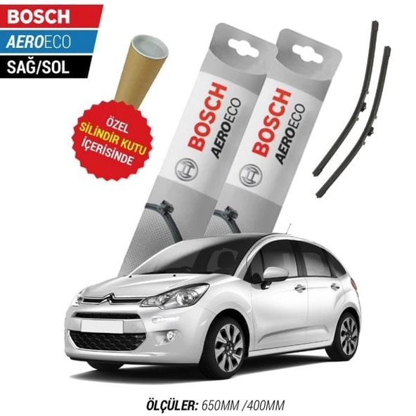 Citroen C3 2011  Silecek Takımı Bosch Aeroeco