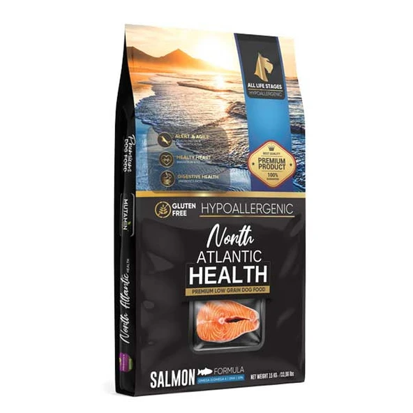 North Atlantic Health Somonlu Köpek Maması 15 kg Yanında 150mL Mutamin Somonyağı hediye !