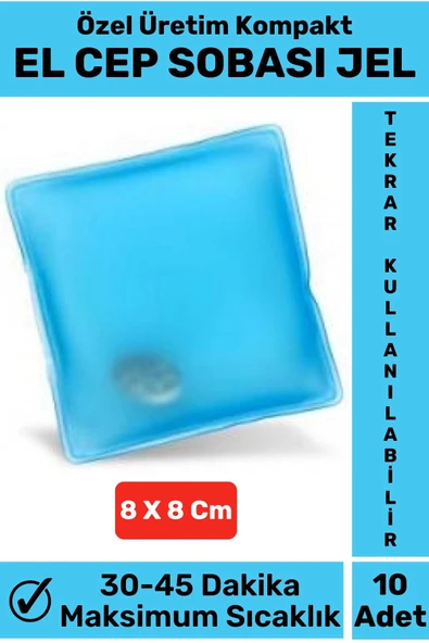 Özel Üretim Yüksek Kaliteli El Vücut Kamp Gündelik El Vücut Isıtıcısı Sihirli Jel Cep Sobası 10 Adet
