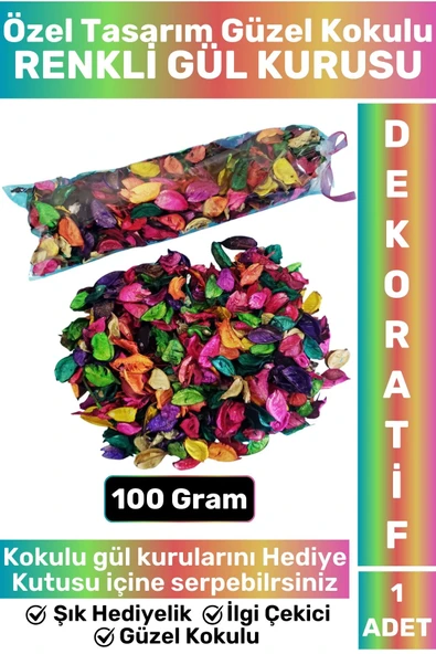 Özel Seri Sevgililer Günü Özel Gün Hediye Kutusu İçin Dekoratif Şık Güzel Kokulu RENKLİ GÜL KURUSU ürün görseli