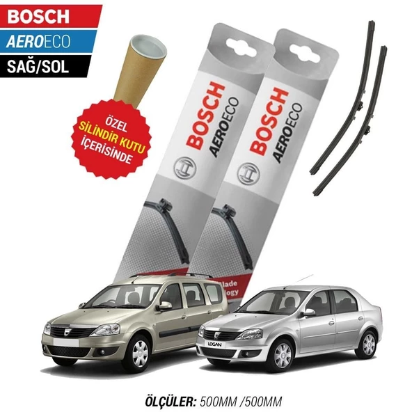 Dacia Logan 2004  Silecek Takımı Bosch Aeroeco