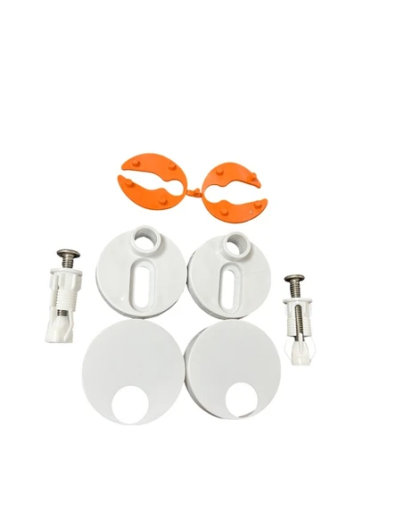 AMORTİSÖRLÜ KLOZET KAPAK VİDASI PLASTİK KV 001-3 ürün görseli