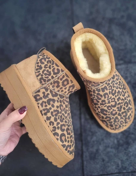 UGG LEOPAR YÜKSEK TABAN BOT