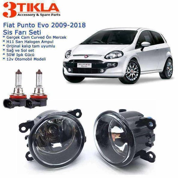 Fiat Punto Evo 2009 Sis Farı Set  Oem:  8200074008