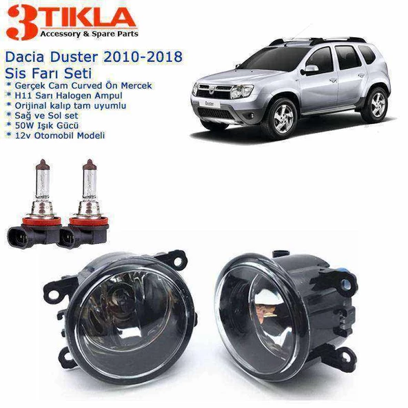 Dacia Duster 2010 Sis Farı Set  Oem:  8200074008