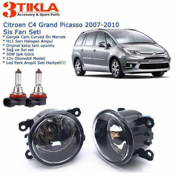 Citroen C4 Grand Picasso 2008 Sis Farı Set Oem: 8200074008