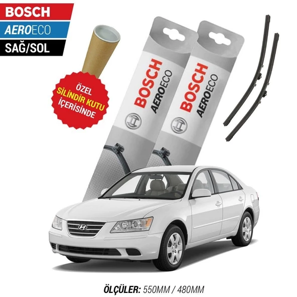 Hyundai Sonata 2008  Silecek Takımı Bosch Aeroeco - Resim 3