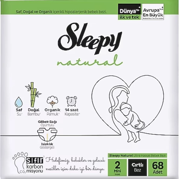 Sleepy Natural 2 Numara Mini 68'li