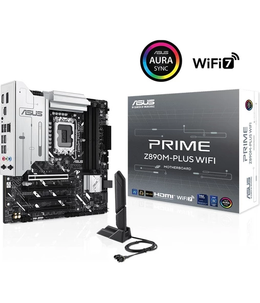 Z890M-PLUS WIFI Intel Z890 8400MHZ DDR5 LGA1851 DP HDMI Type-C 3x M2 USB3.2 WiFi 7 + BT AURA R - 2