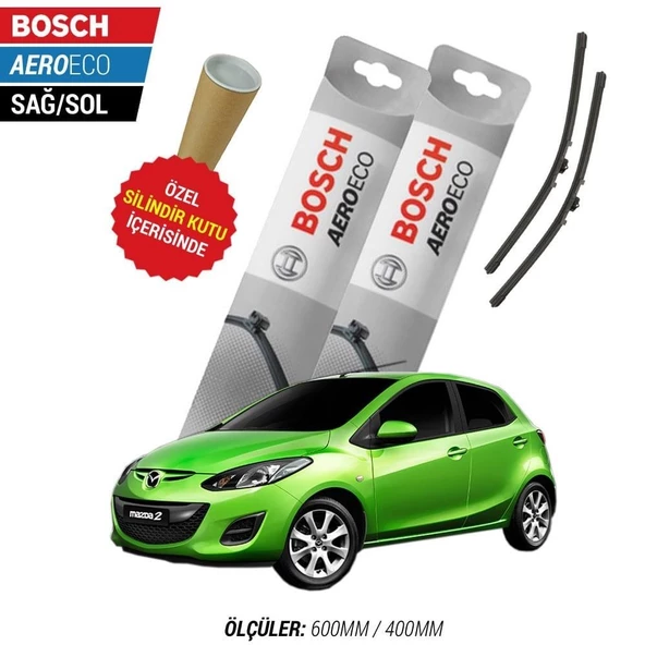 Mazda 2 2011  Silecek Takımı Bosch Aeroeco