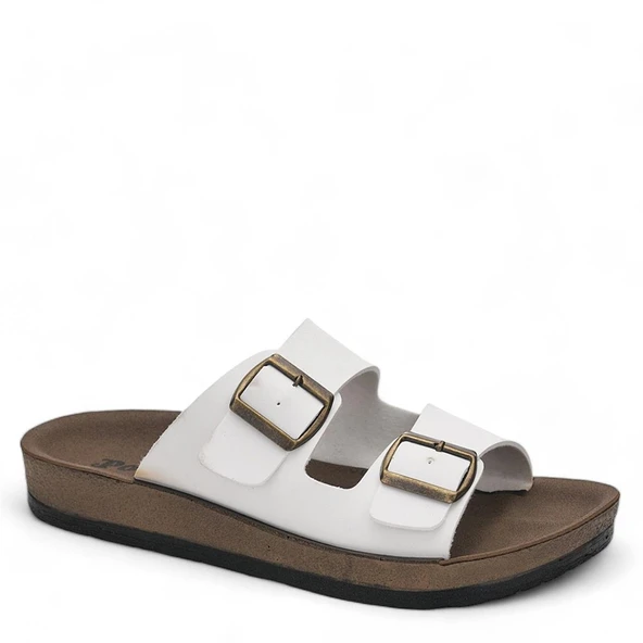 Moda Ayakkabı 27-48 Bej-Byz Kadın Terlik Ayakkabı - 10