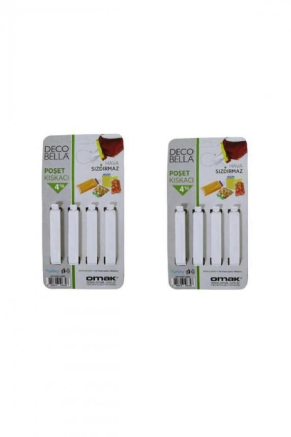 12li Renkli Poşet Klipsi